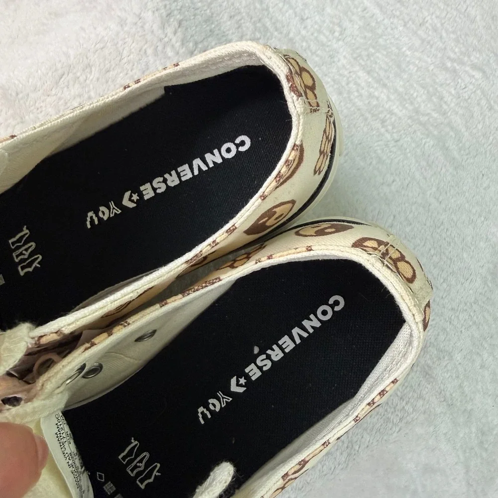 Converse Chuck Taylor All Star Platform Ox Smiley Peace Yin Yang Tan Womens 8 - Picture 6 of 12